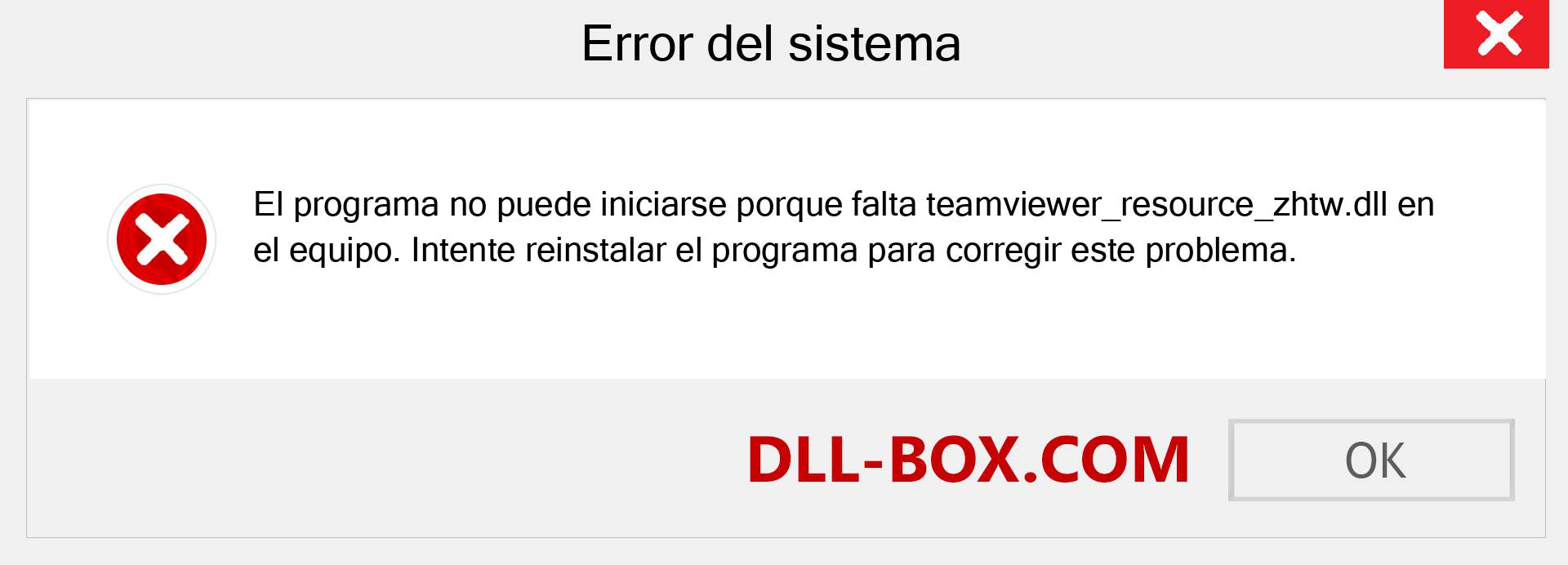 ¿Falta el archivo teamviewer_resource_zhtw.dll ?. Descargar para Windows 7, 8, 10 - Corregir teamviewer_resource_zhtw dll Missing Error en Windows, fotos, imágenes