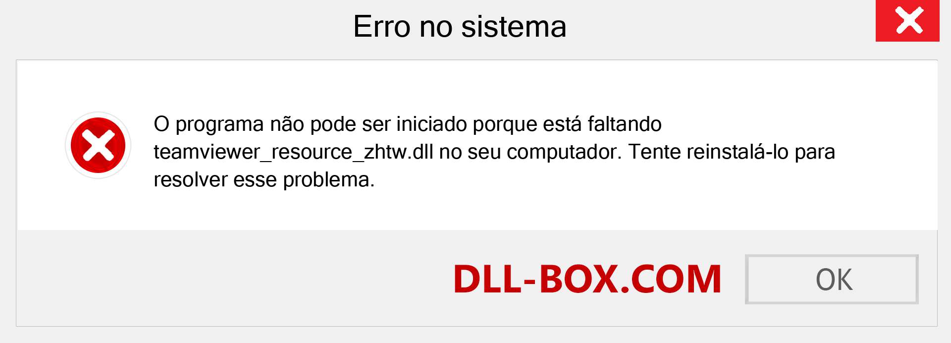 Arquivo teamviewer_resource_zhtw.dll ausente ?. Download para Windows 7, 8, 10 - Correção de erro ausente teamviewer_resource_zhtw dll no Windows, fotos, imagens